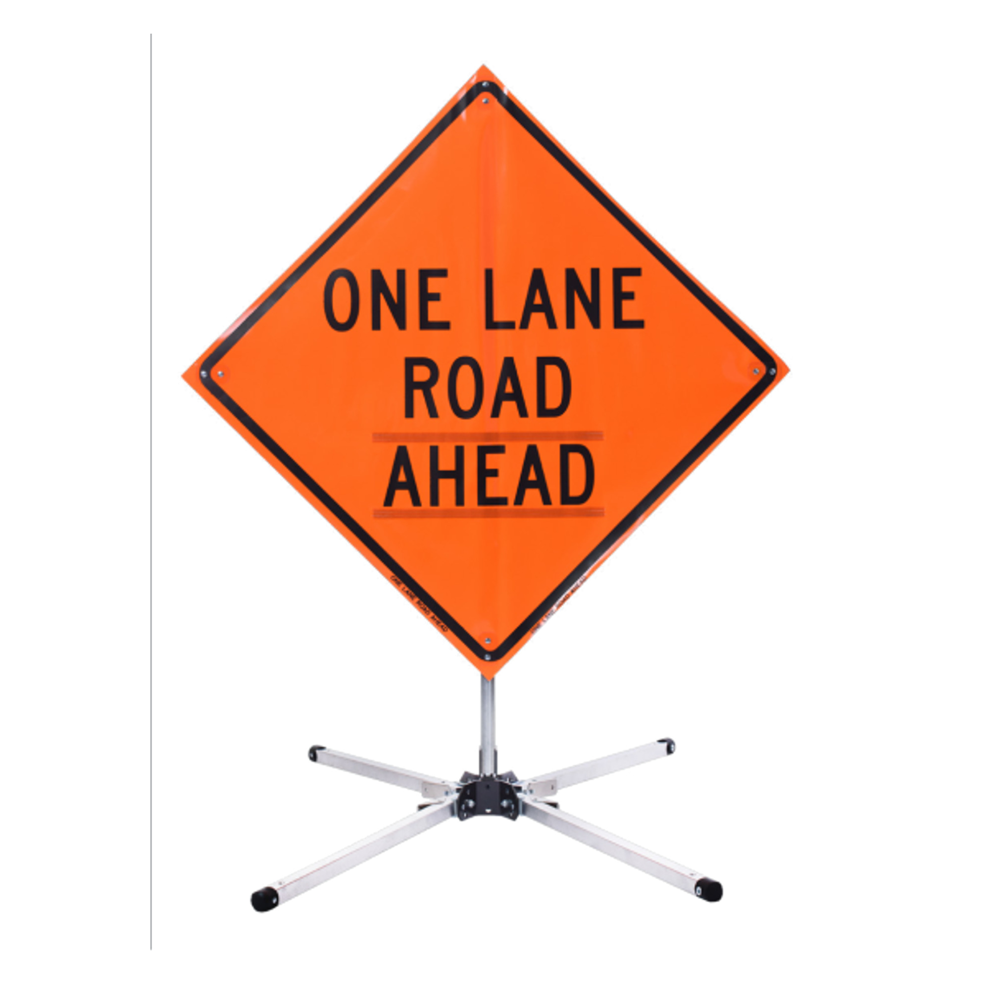 Eastern Metal Apex Aluminum Compact Sign Stand, Silver, Model# Apex-AL